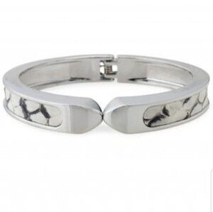 Stella & Dot - Emerson Bangle, White​​​​​​​​​​​​